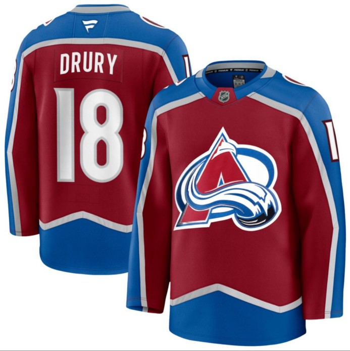 Men's Colorado Avalanche #18 Jack Drury Burgundy 2024-25 Home Stitched Hockey Jersey