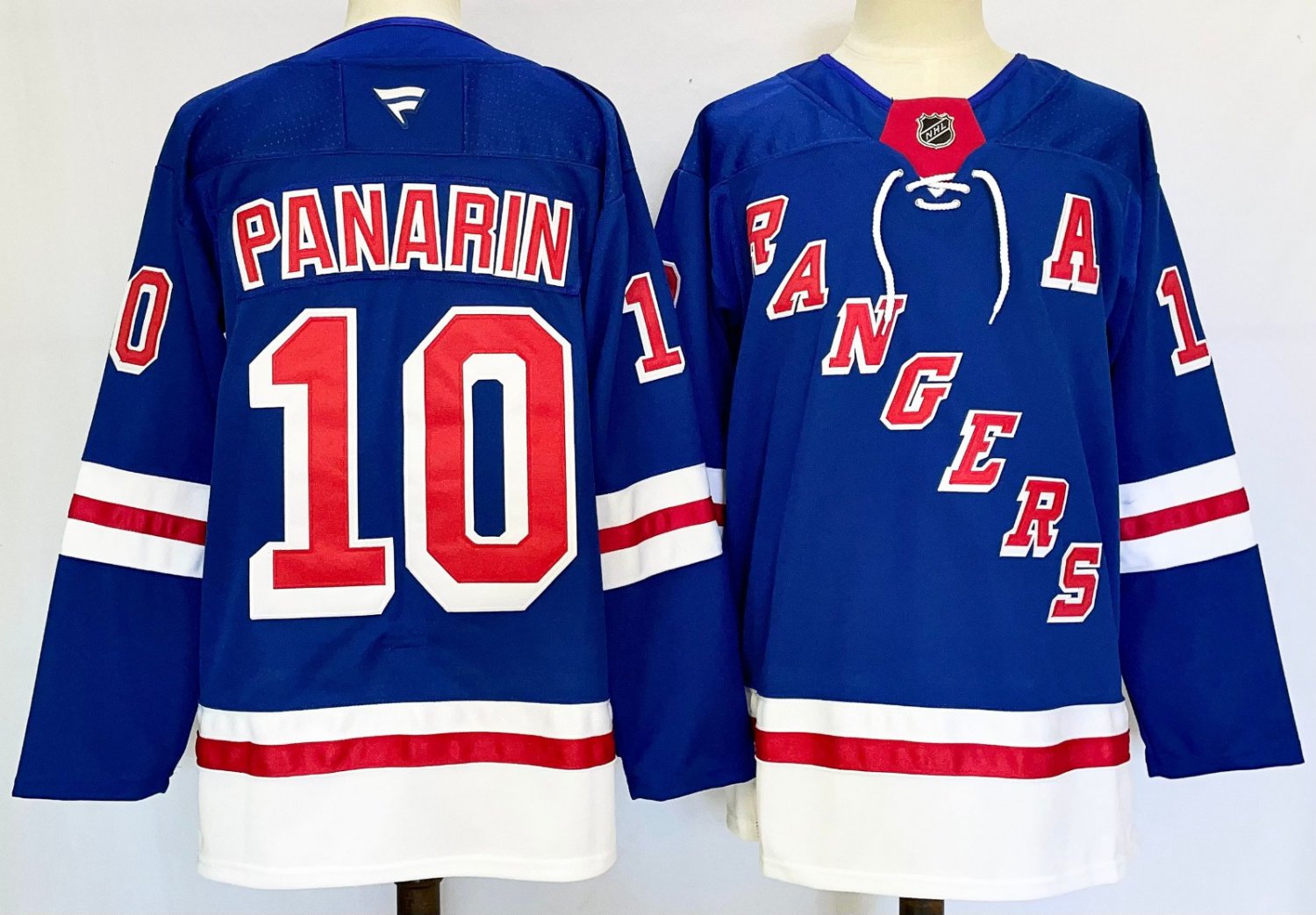 Men's New York Rangers #10 Artemi Panarin Blue With A Patch Authentic NHL Stitched Hockey Jersey