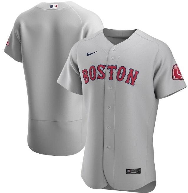 Women's Boston Red Sox Blank Grey Stitched Flex Base Baseball Jersey