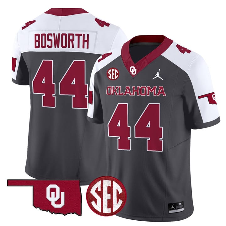 Men's Oklahoma Sooners #44 Brian Bosworth Black Stitched Limited Jersey