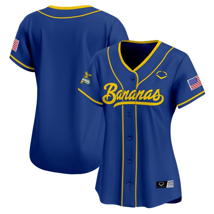Women's Savannah Bananas Blank Royal Stitched Baseball Jersey