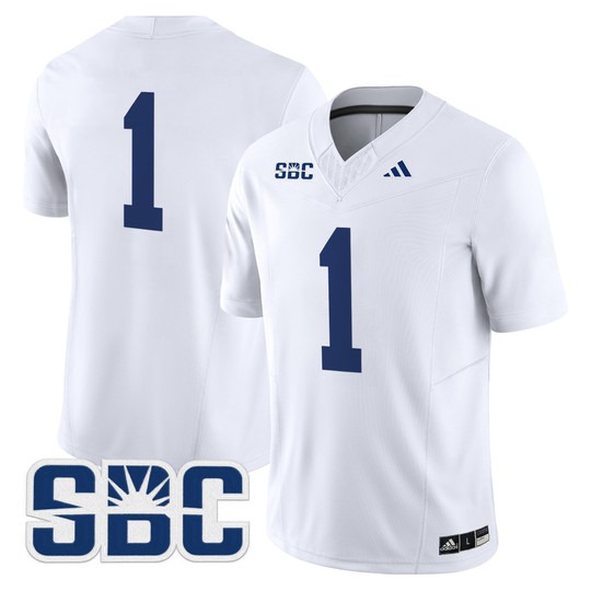 Men's Georgia Southern Eagles Team White 2024 Vapor Limited Stitched Football Jersey