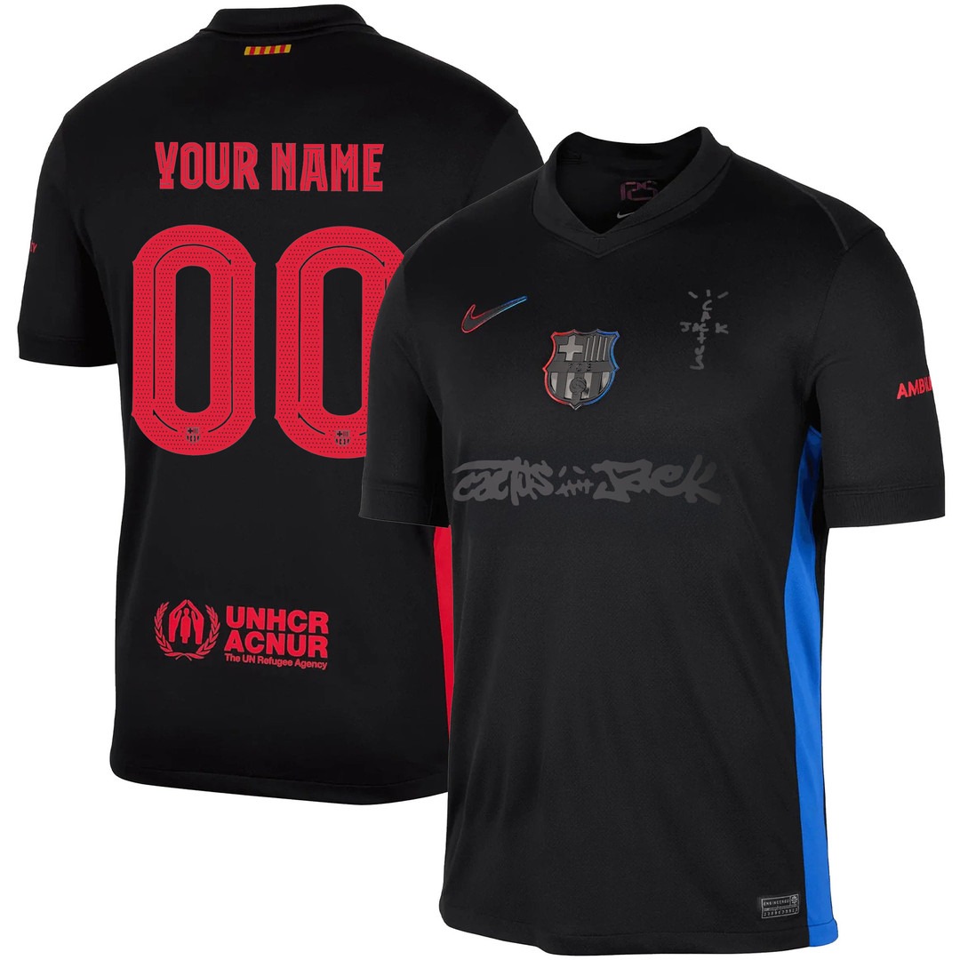 Youth FC Barcelona x Travis Scott Edition 2024-25 Away Limited Custom Jersey