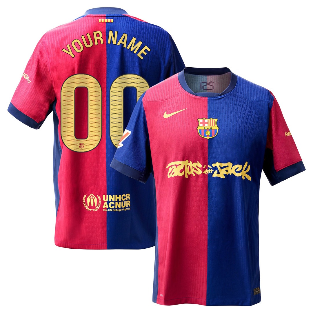 Youth FC Barcelona x Travis Scott Edition 2024-25 Home Limited Custom Jersey