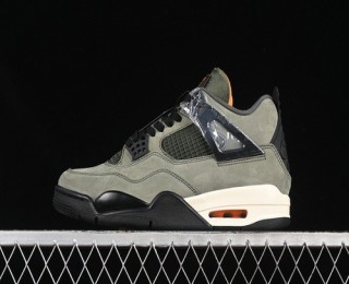Undefeated X Air Jordan 4 Retro OG SP Deep Green Clementine Black Sail IB1519-200