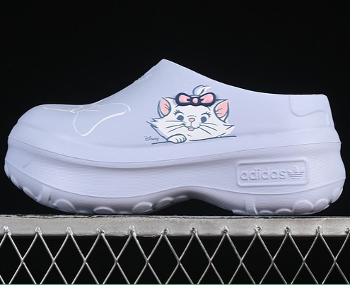 Women's Hello Kitty Adifom Stan Smith Platform Mule Footwear White/Cloud White/Focus Blue JR4245