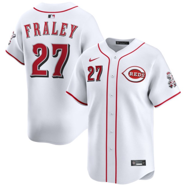 Men's Los Angeles Angels #27 Jake Fraley White Home Limited Stitched Baseball Jersey