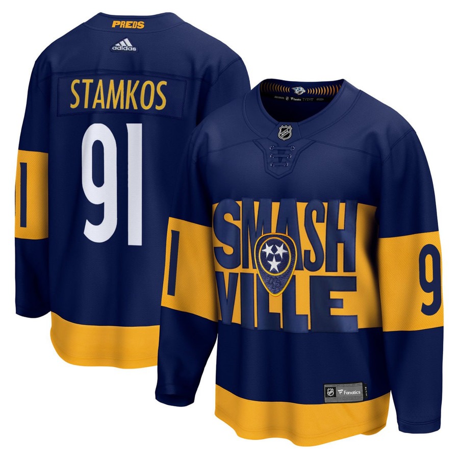Steven Stamkos #91 Nashville Predators Hockey Jersey - All Stitched