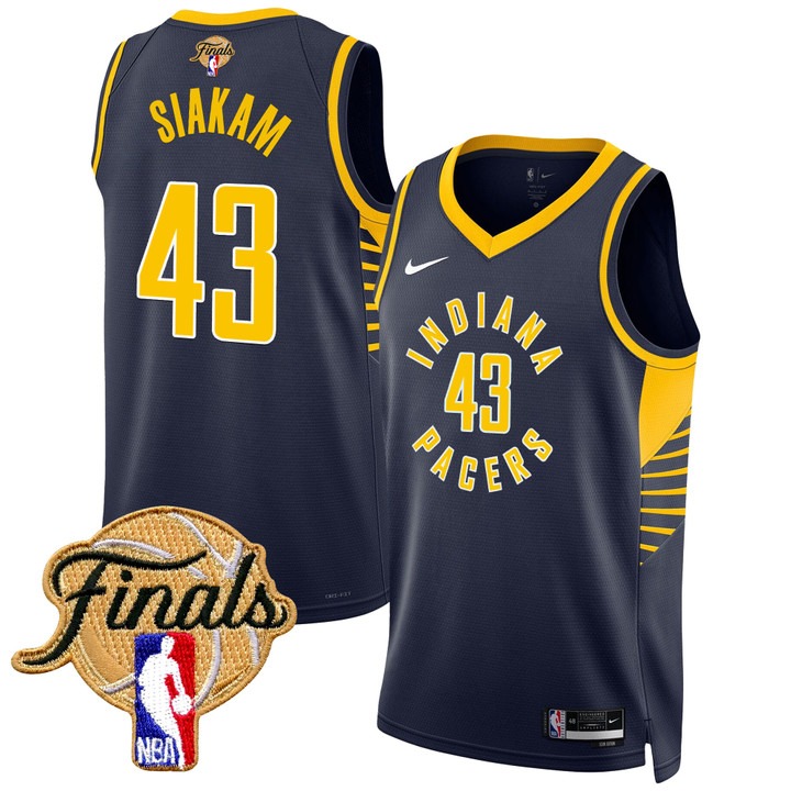 Youth Indiana Pacers #43 Pascal Siakam Nike Navy 2025 NBA Finals Swingman Jersey - Icon Edition