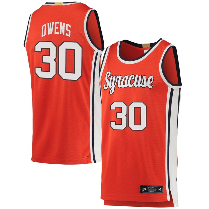 Men's Syracuse Orange #30 Olivia Owens Orange Stitched Basketball Jersey