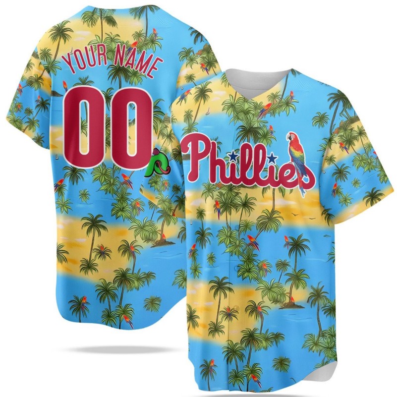 Philadelphia Phillies Custom 2025 Summer Stitched Baseball Jersey