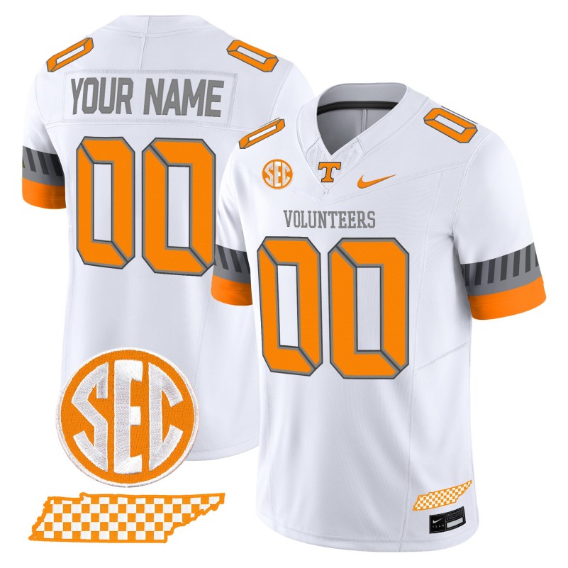 Tennessee Volunteers 2025 'Smokey Grey Series' Custom White Vapor Limited Stitched Football Jersey V2