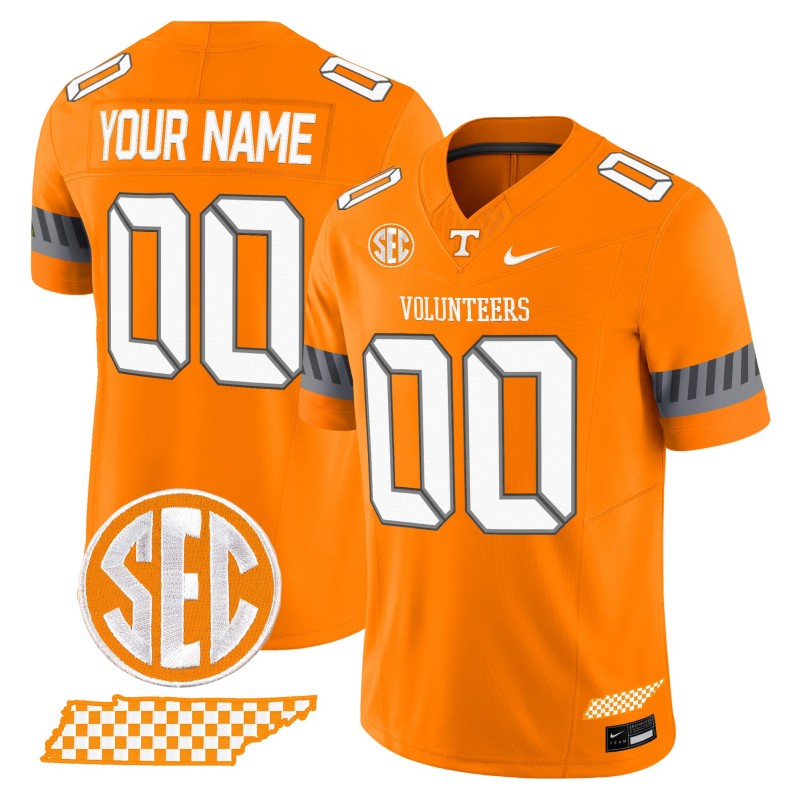 Tennessee Volunteers 2025 'Smokey Grey Series' Custom Orange  Vapor Limited Stitched Football Jersey V2