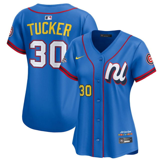 Women's National League #30 Kyle Tucker Blue 2025 All-Star Edition Limited Stitched Baseball Jersey