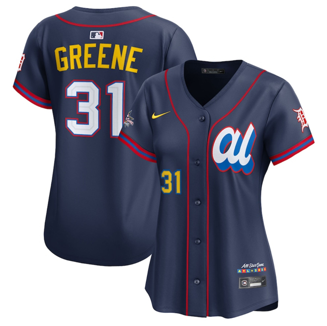 Women's American League #31 Riley Greene Navy 2025 All-Star Edition Limited Stitched Baseball Jersey