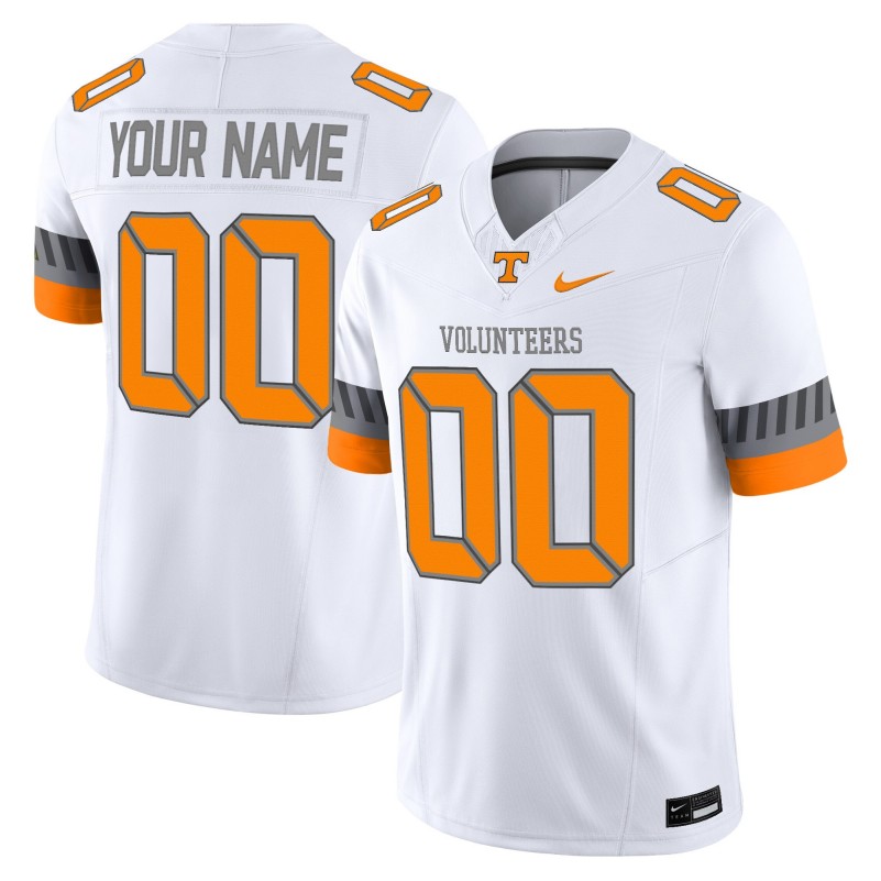 Tennessee Volunteers 2025 Custom 'Smokey Grey Series' Limited Stitched Baseball Jersey White