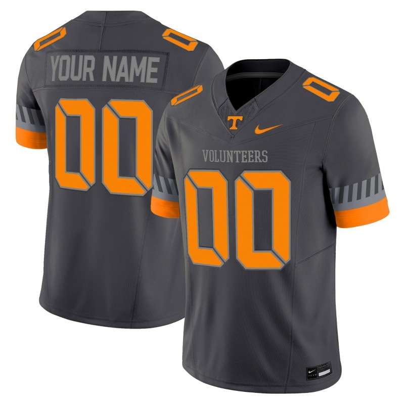 Tennessee Volunteers 2025 Custom 'Smokey Grey Series' Limited Stitched Baseball Jersey Anthracite