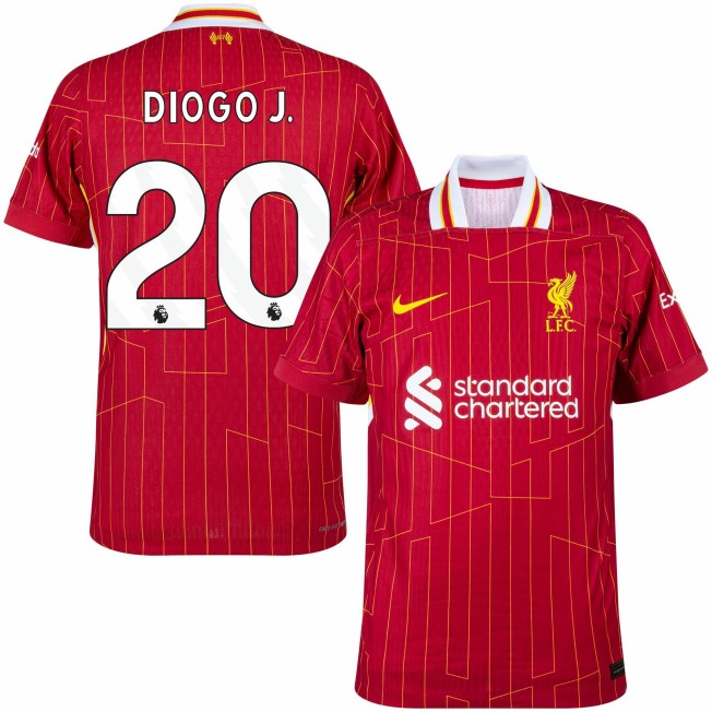 Liverpool #20 Diogo Jota Home Red 2024-25 Nike MENS WMNS YTH Soccer Jersey