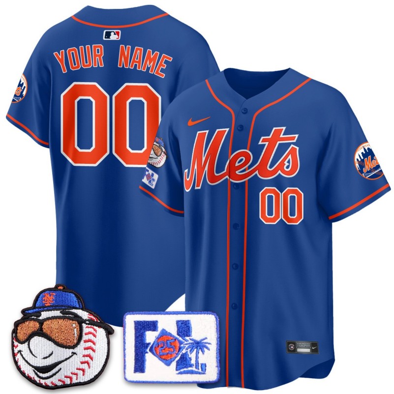 New York Mets Custom Royal Nike 2025 Spring Training Stitched Baseball Jersey